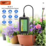 Soil Sensor 8in1 Modbus RTU RS485 – Alat Ukur pH EC NPK Suhu & Kelembaban Tanah