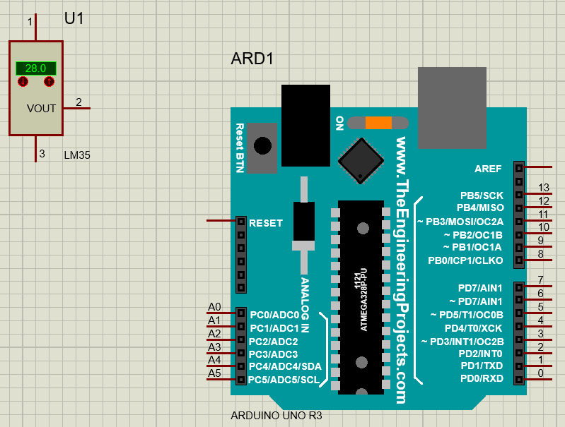 Praktikum: Membaca Sensor Suhu dengan ADC pada Proteus